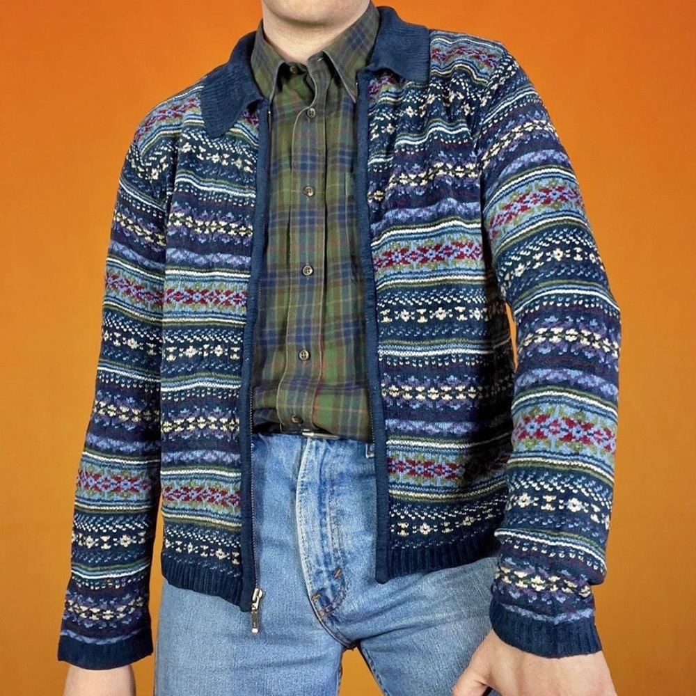 Croft & Barrow Vintage Multicolor Knit Sweater | Size M
